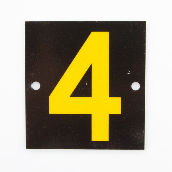 Reflective Identification Number - Black 4