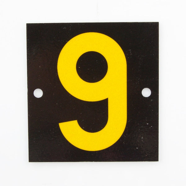 Reflective Identification Number - Black 9